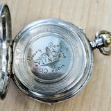 Antique Pocket Watch FAVORY GENEVE 10 Rubis - Art Deco & Silver Engraved Case
