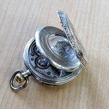 Antique Pocket Watch FAVORY GENEVE 10 Rubis - Art Deco & Silver Engraved Case