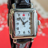 MICHELE Deco Mini Ladies Watch MOP Dial Ref. MW06D00A0025 Leather Strap - ALL Original