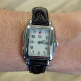 MICHELE Deco Mini Ladies Watch MOP Dial Ref. MW06D00A0025 Leather Strap - ALL Original