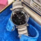 1960 BULOVA President "JW" 23 Jewels Waterproof Black Sunburst Dial - ALL ORIGINAL