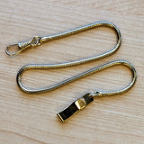 Vintage Pocket Watch Snake Chain Yellow Gold Plated