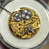 1950's GLYCINE Pocket Watch 17 Jewels Cal. AV 423 Swiss Made - ULTRA Thin w/PW Chain