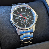 CITIZEN Quartz Watch Ref. AG8340 58E ALL Stainless Steel Cal. 6329 ALL SECOND HAND HOROLOGY