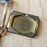 1955 BULOVA Watch Diamond Dial Fancy Tank Case & Lugs Cal. 8AC U.S.A. Wristwatch