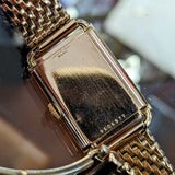 1943 BULOVA Watch Fancy Tank Case & Lugs Cal. 7AP U.S.A. 14K Rose G.F. Wristwatch