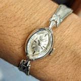 1962 OMEGA Ladies Cocktail Wristwatch 14K White GOLD Ref. A5692 Cal. 483 Vintage Watch