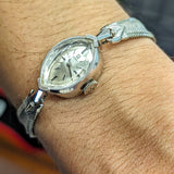 1962 OMEGA Ladies Cocktail Wristwatch 14K White GOLD Ref. A5692 Cal. 483 Vintage Watch