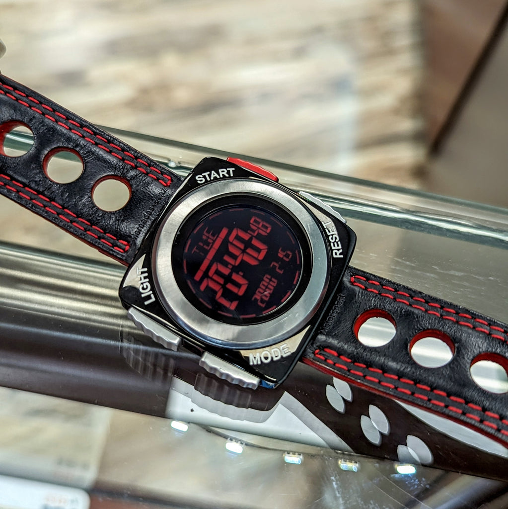 Mercedes-Benz Motorsport LCD Digital Watch Racing Chronograph Wristwat ...