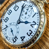 1926 ELGIN B. W. Raymond Pocket Watch Up Down Wind Indicator 21 Jewels 16s