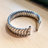 Vintage JB CHAMPION Watchband 16mm Center Scissor Expansion Bracelet ALL S.S.