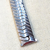 Vintage JB CHAMPION Watchband 16mm Center Scissor Expansion Bracelet ALL S.S.