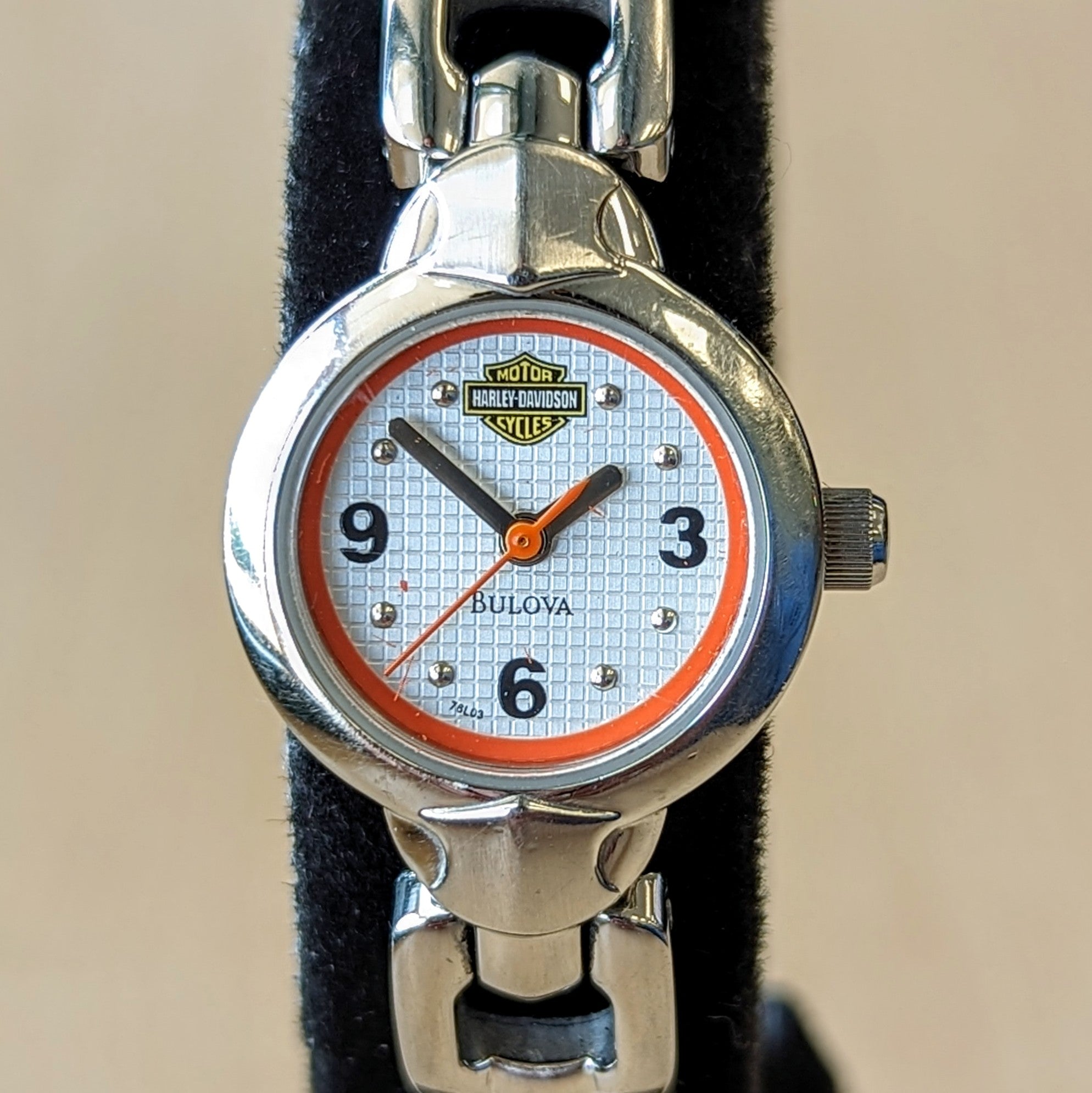 Wrist Watch Harley Davidson Bulova Watch 76a04 2002 Bulova Harley