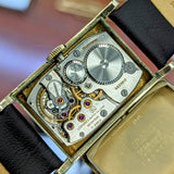 1944 LONGINES Watch 17 Jewels Cal. 9L Wristwatch 10K GF Tank Case Wristwatch