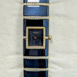 RADO Diastar Diaqueen Watch 18K Gold & Diamond Ceramic 963.0410.3 Wristwatch Swiss