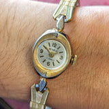 Vintage Ladies BENRUS Watch 17 Jewels Fancy Case and Lugs & Original Flex Bracelet
