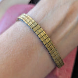 Vintage Ladies BENRUS Watch 17 Jewels Fancy Case and Lugs & Original Flex Bracelet
