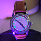 Vintage MIDO Multifort Super Automatic Watch ALL S.S. 17 Jewels Cal. 817 Two-Tone Dial 220