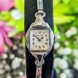 Vintage Ladies BENRUS Watch 17 Jewels Fancy Case and Lugs & Original Flex Bracelet Swiss
