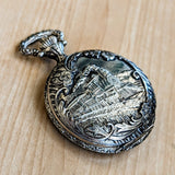 HENRY V Manual Pocket Watch Antimagnetic Railroad Engraved Decorated Hunter Case