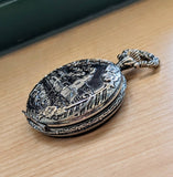 HENRY V Manual Pocket Watch Antimagnetic Railroad Engraved Decorated Hunter Case