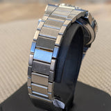 1974 BULOVA Accutron Orange Snorkel Watch 666 Feet Wristwatch "Devil Diver" - Original Integrated Bracelet