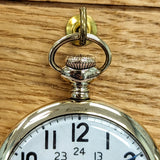 1917 WALTHAM Pocket Watch 24-Hour Dial 16s Openface 15 Jewels Grade No. 620 GF Case
