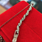 Vintage Ladies HAMILTON Cocktail Watch 22 Jewels Grade 761 Fancy White Gold and Diamond Case Wristwatch