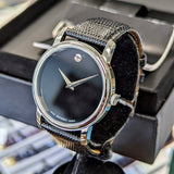 MOVADO MUSEUM CLASSIC Watch MO.01.1.14.6000 Black Dial ALL Original & 2-Box