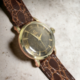 1952 OMEGA Automatic Wristwatch 14K SOLID GOLD Ref. G6525 Vintage Bumper Automatic Wristwatch