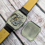 1930 ELGIN Watch 17 Jewels Grade 489 Art Deco Tank Case 14K White GF Wristwatch