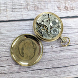 1917 WALTHAM Pocket Watch 24-Hour Dial 16s Openface 15 Jewels Grade No. 620 GF Case