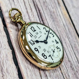 1917 WALTHAM Pocket Watch 24-Hour Dial 16s Openface 15 Jewels Grade No. 620 GF Case
