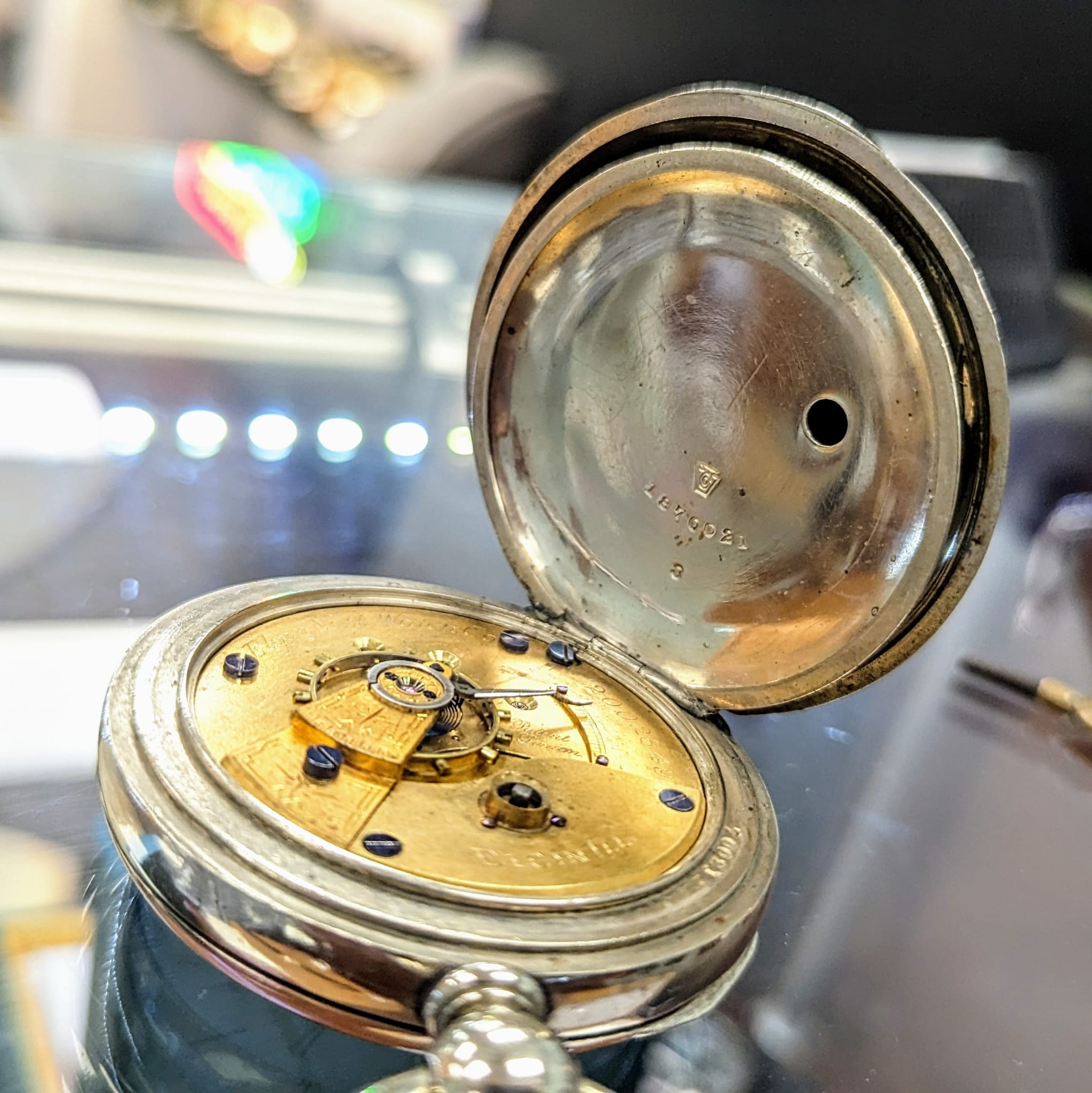 1887 ELGIN Pocket Watch Key Wind Key Set 11 Jewels Grade 13 - With Key ...