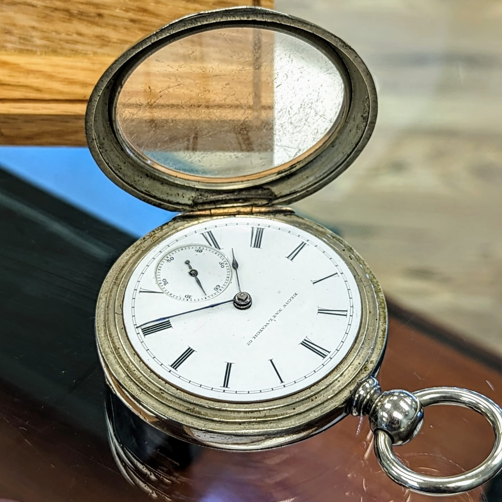 1887 ELGIN Pocket Watch Key Wind Key Set 11 Jewels Grade 13 - With Key ...