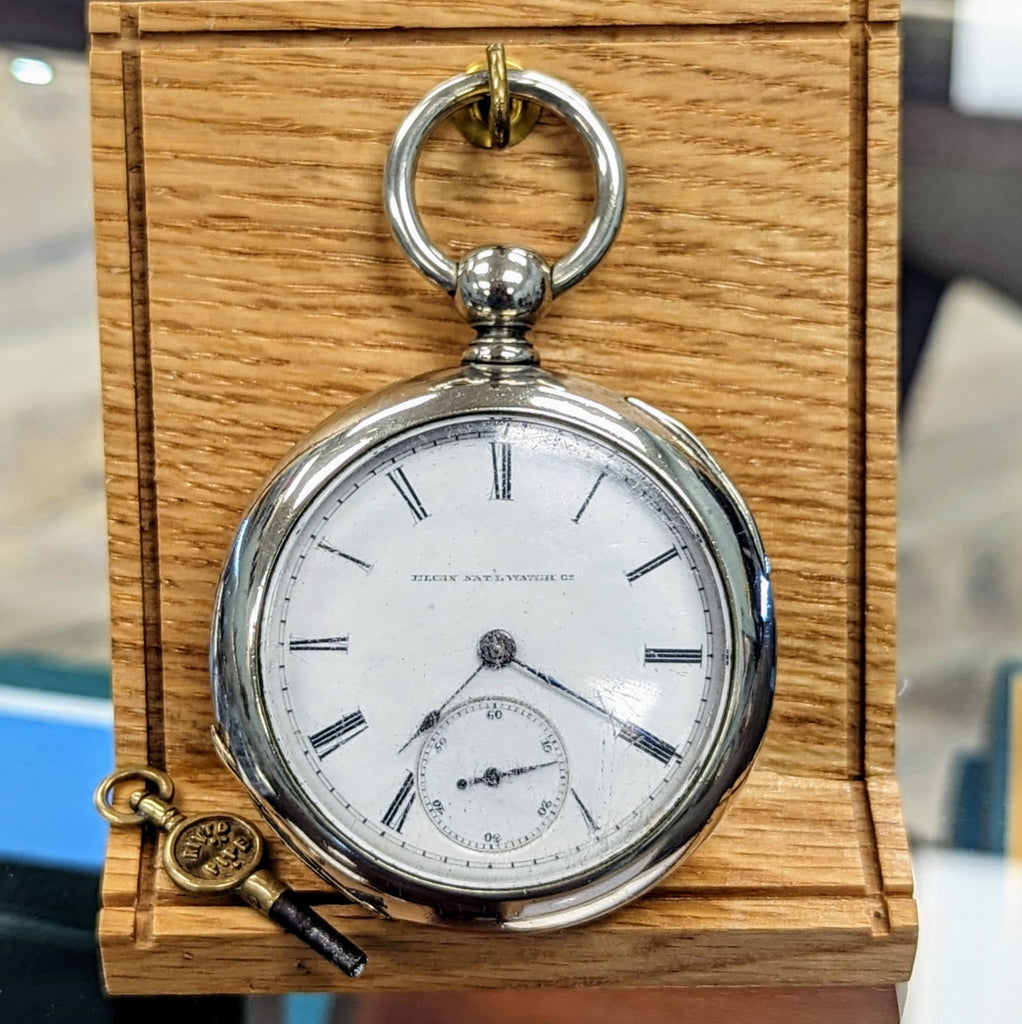 1887 ELGIN Pocket Watch Key Wind Key Set 11 Jewels Grade 13 - With Key ...