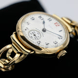 1921 ELGIN Trench Watch 7 Jewels Grade 462 Vintage Wristwatch