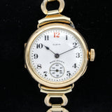 1921 ELGIN Trench Watch 7 Jewels Grade 462 Vintage Wristwatch