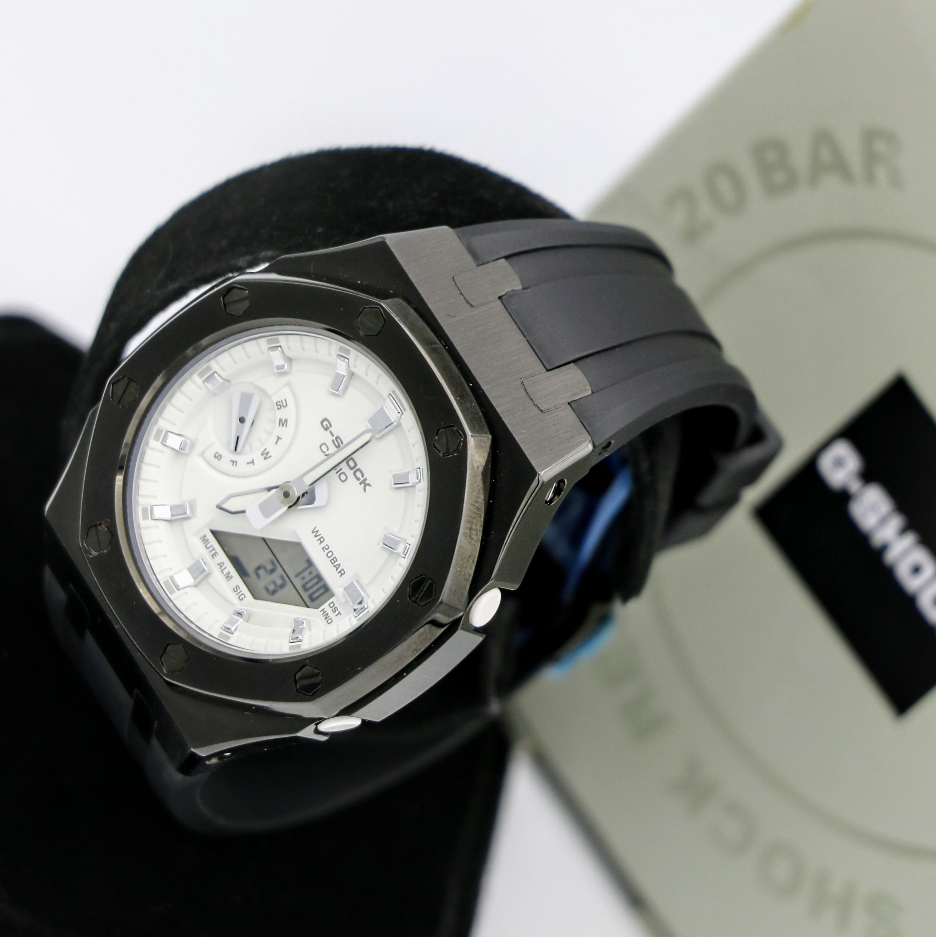 Brand-New! Custom Casio G-Shock Watch GMAS2100-7A White Matte Wristwatch