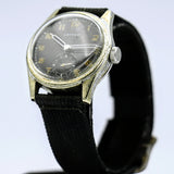 Vintage LATHAM Military Watch 17 Jewels 31mm Swiss Made Wristwatch