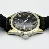 Vintage LATHAM Military Watch 17 Jewels 31mm Swiss Made Wristwatch