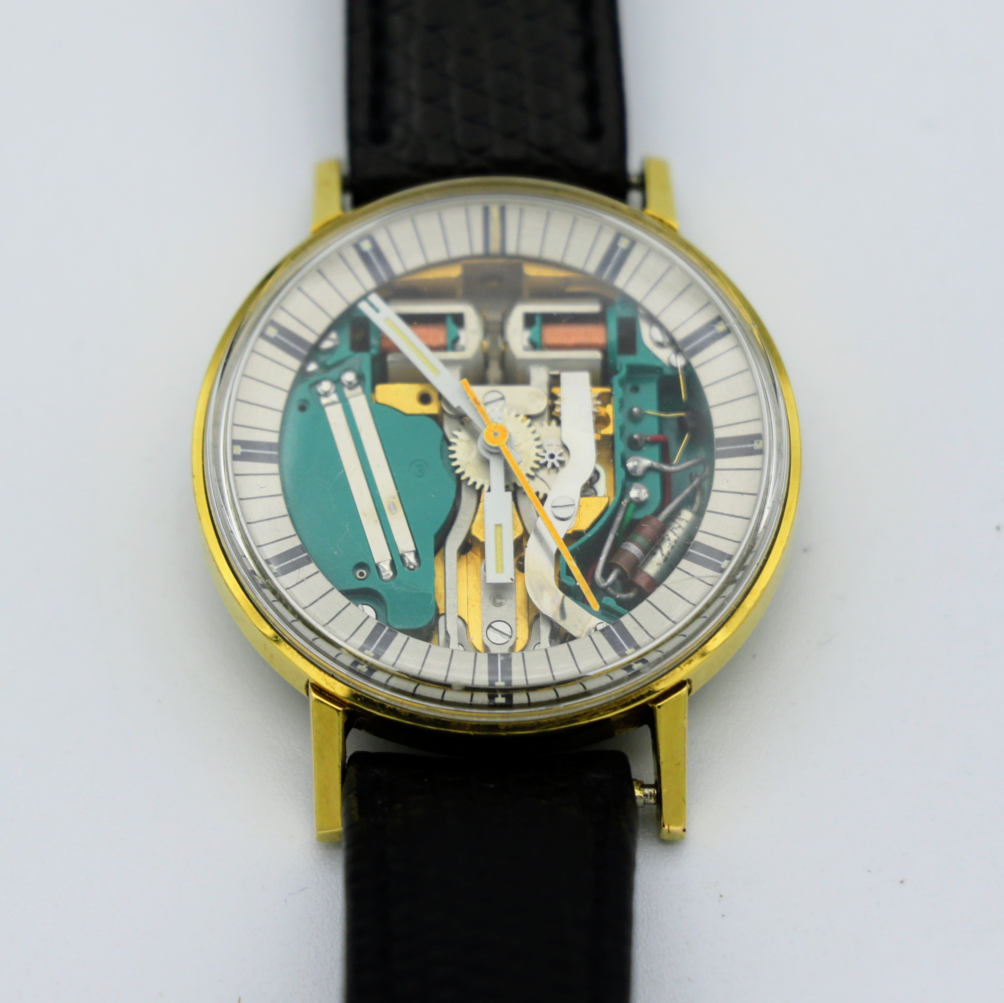 BULOVA Accutron SpaceView Writswatch Electronically Controlled 214 Tuning Fork Watch