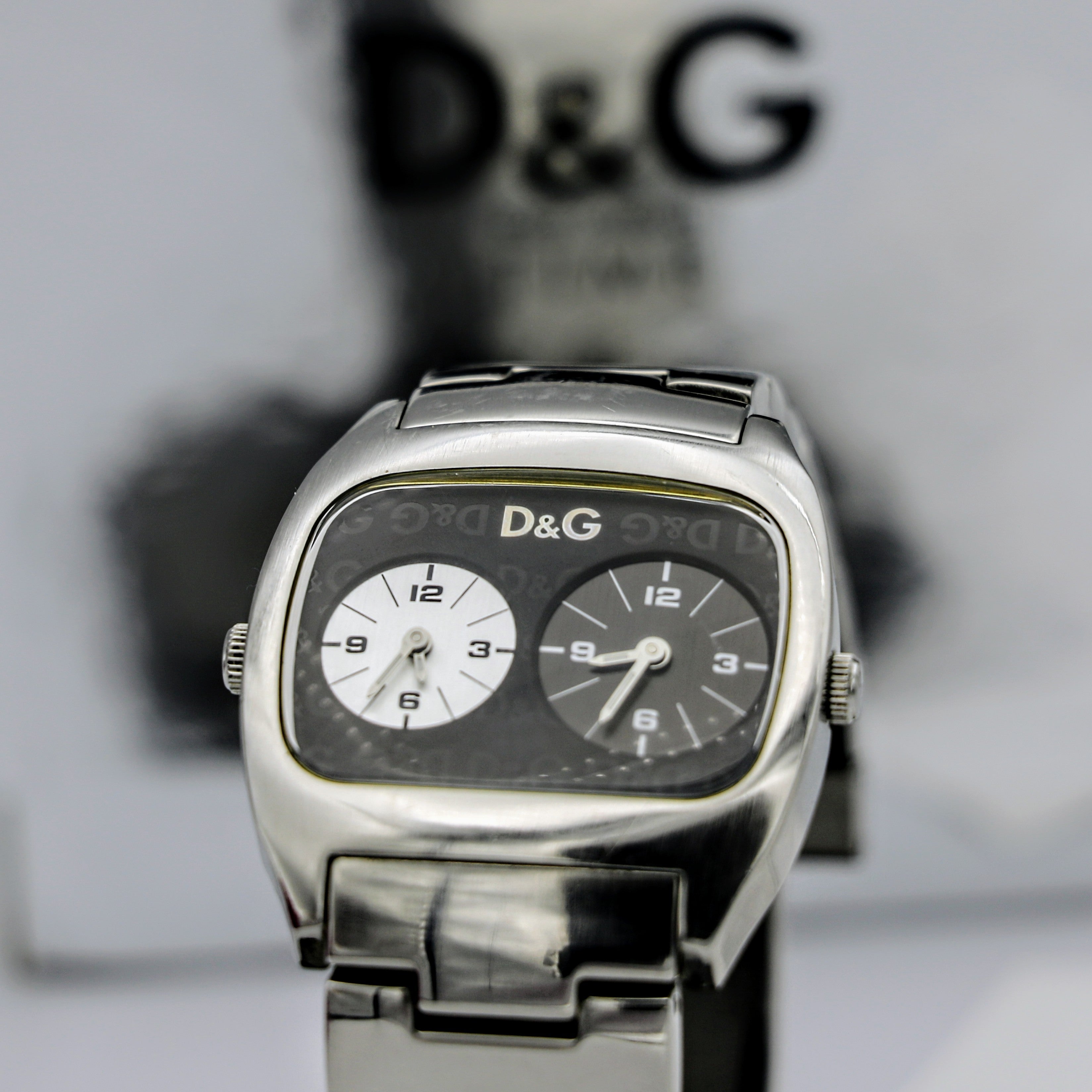 DOLCE  GABBANA Dual Time Watch Ref. DW0138 Wristwatch Original DG –  SECOND HAND HOROLOGY