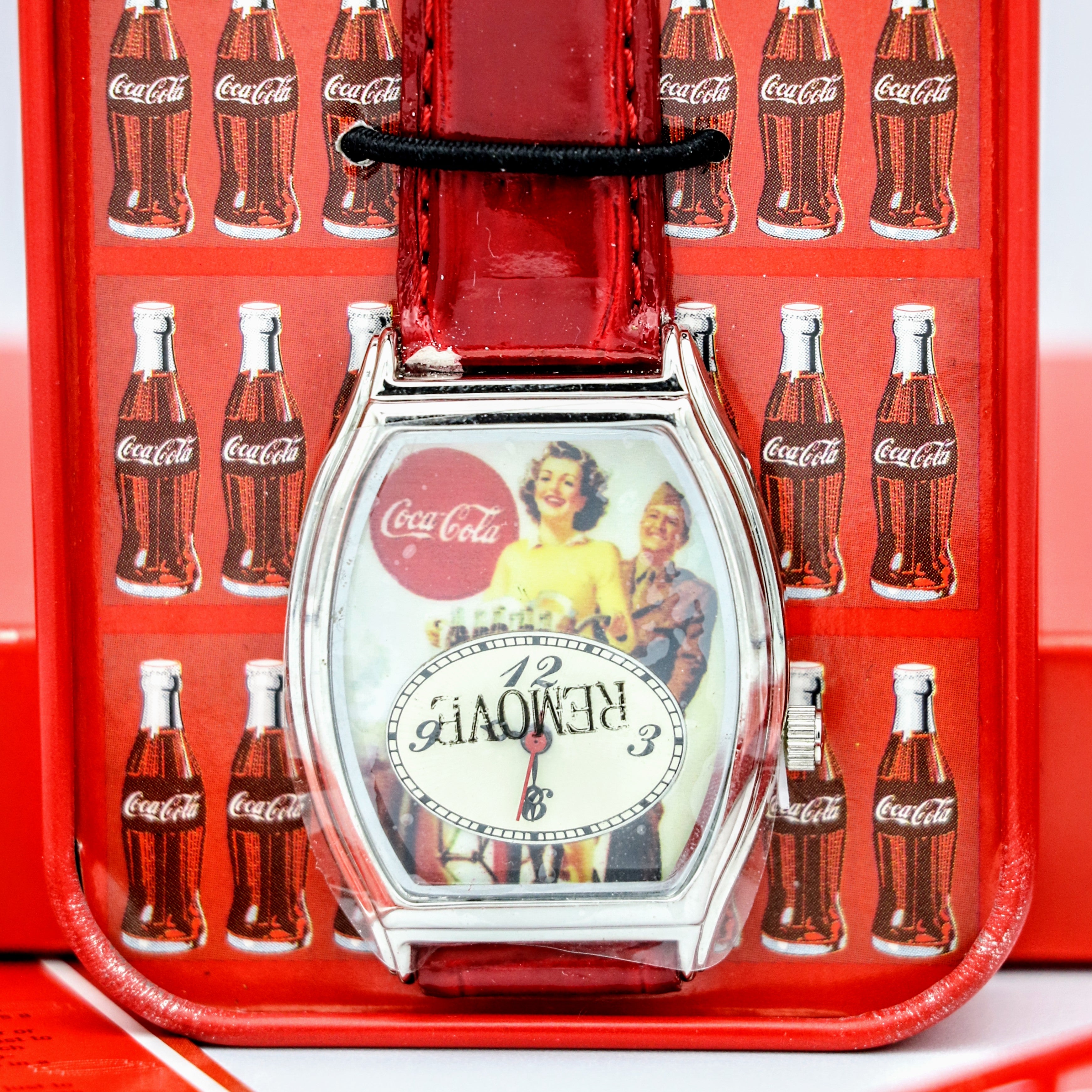 COCA COLA Promotional Wristwatch Collectible Watch BOX Papers