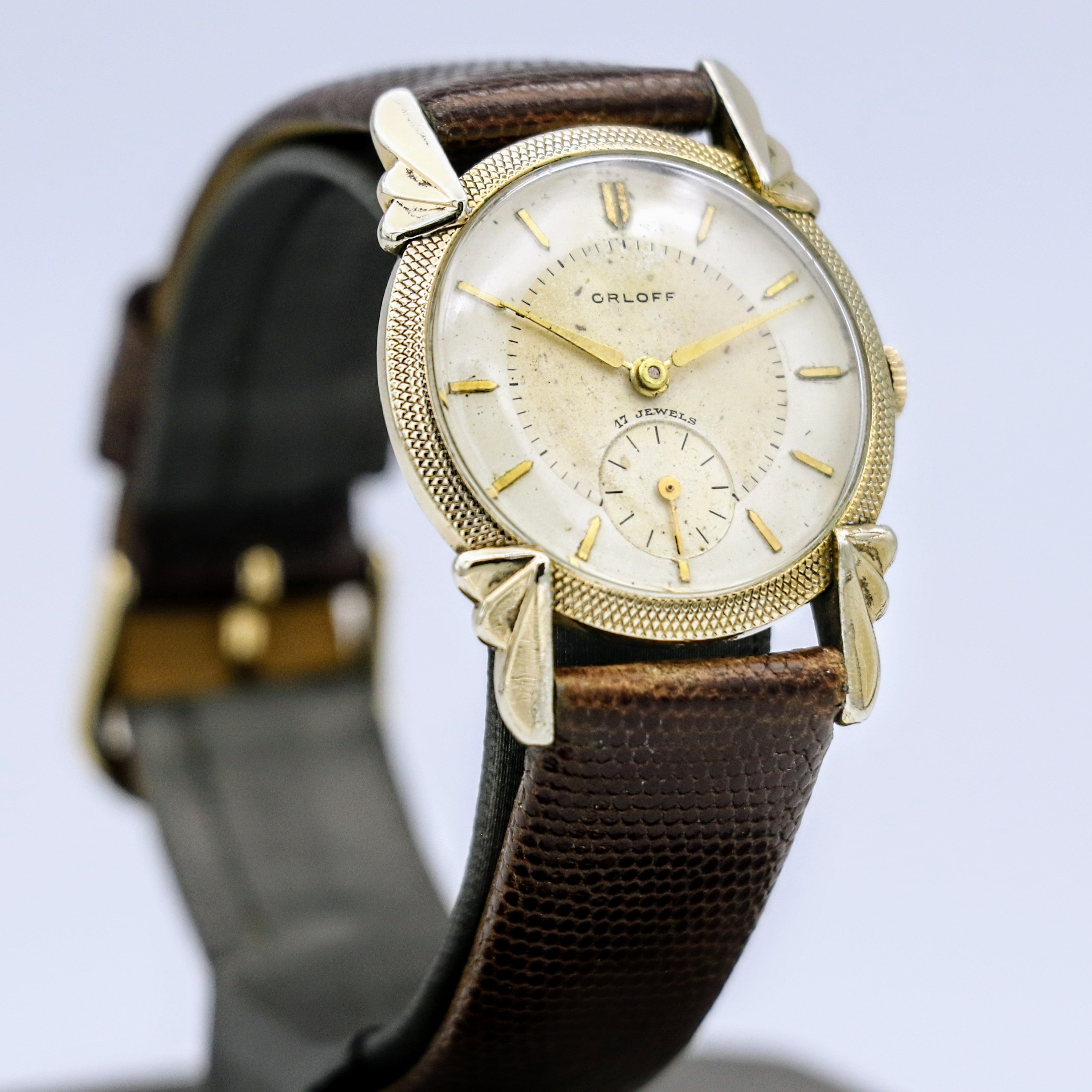 Vintage ORLOFF Watch Cal. AS 1002 (984) 17 Jewels Fancy Case & Lugs Swiss Made Wristwatch