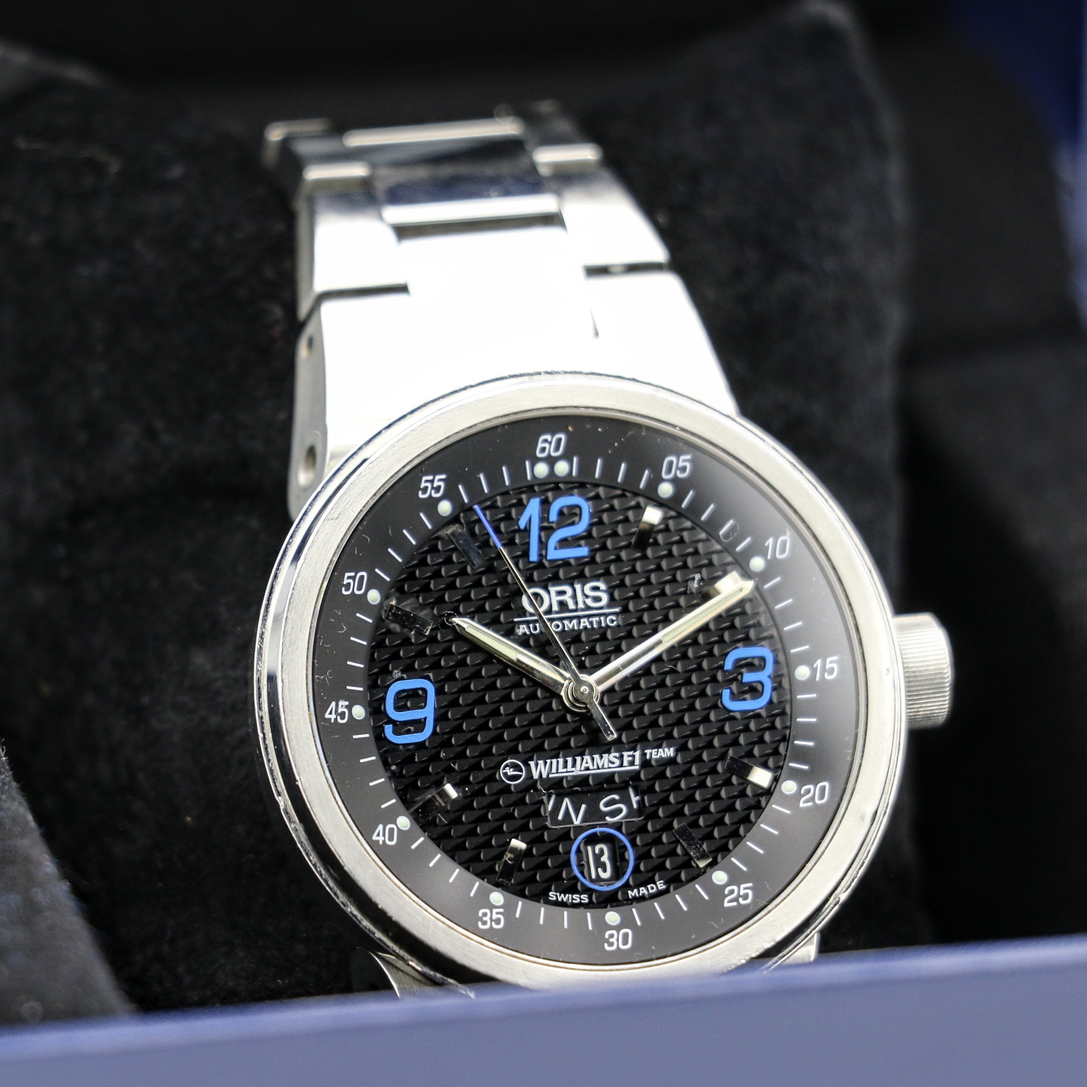ORIS Williams F1 Team Automatic Day/Date Wristwatch Caliber 635 25 Jewels Watch