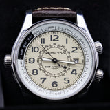 HAMILTON Khaki Skymaster Pilot GMT Automatic Wristwatch Swiss Original Box