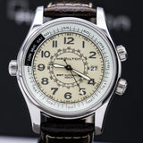 HAMILTON Khaki Skymaster Pilot GMT Automatic Wristwatch Swiss Original Box