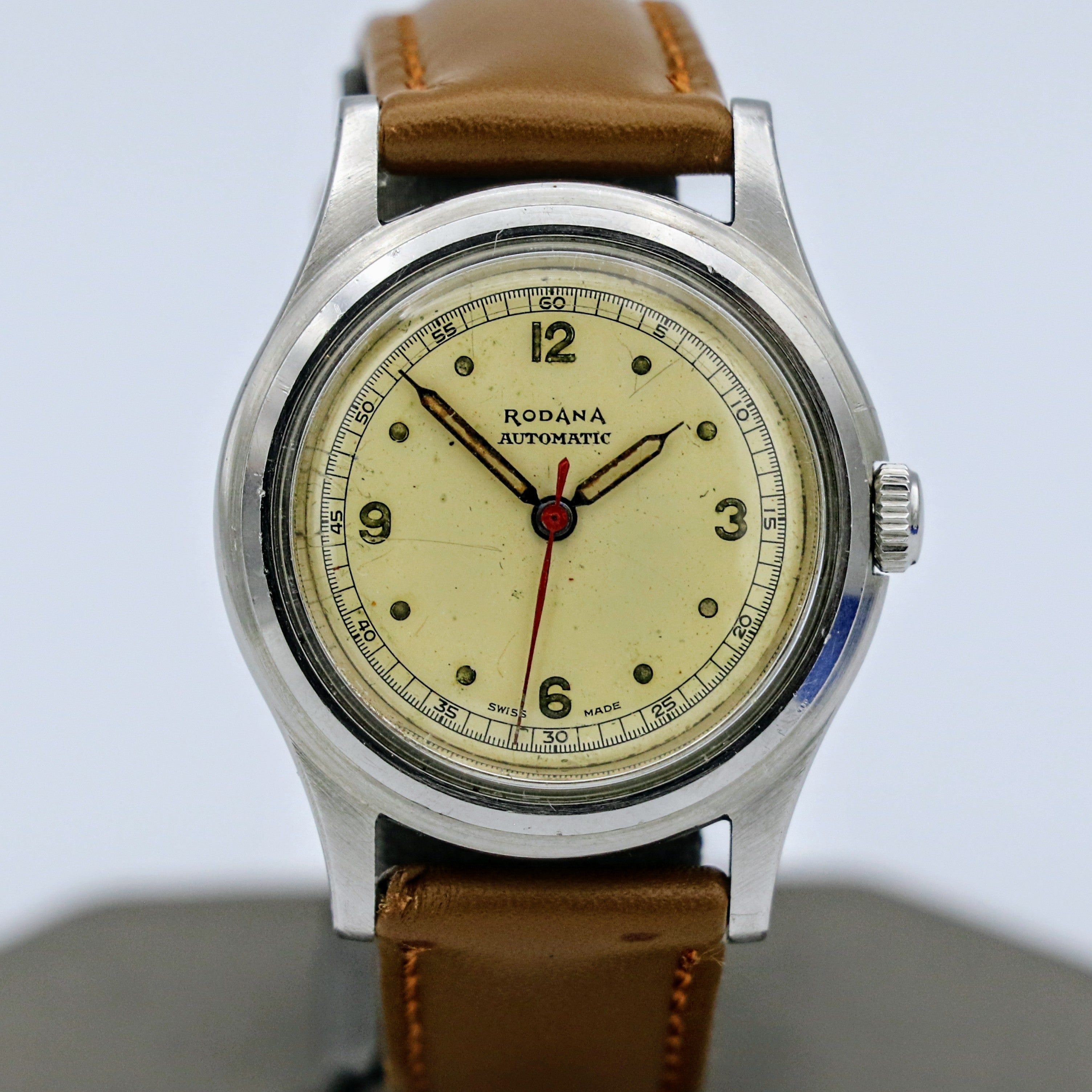 Vintage RODANA SWISS Automatic Wristwatch Waterproof Antimagnetic Shock Absorber Watch