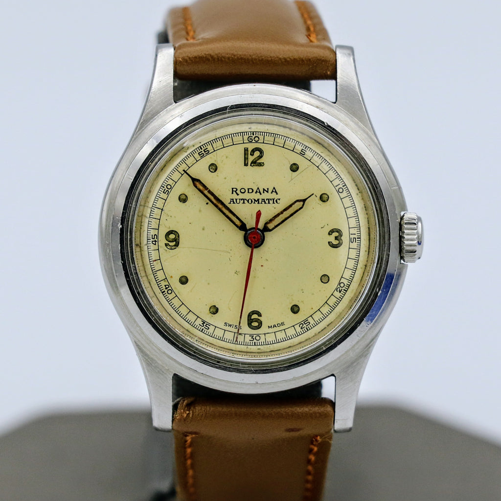 Vintage RODANA SWISS Automatic Wristwatch Waterproof Antimagnetic Shoc ...